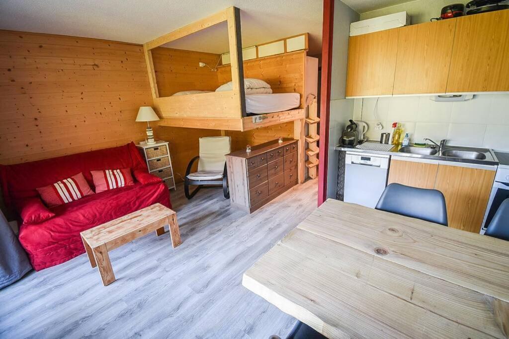 Le Relai S31 - Grand Et Lumineux Studio Avec Coin Montagne 4-6 Pers, Tout Equipe, Avec Wifi, A 30M Des Pistes Avec Un Grand Balcon, Draps Non Compris แซงต์-ฌ็อง-โดลป์ ภายนอก รูปภาพ