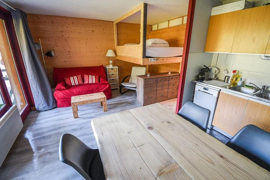 Le Relai S31 - Grand Et Lumineux Studio Avec Coin Montagne 4-6 Pers, Tout Equipe, Avec Wifi, A 30M Des Pistes Avec Un Grand Balcon, Draps Non Compris แซงต์-ฌ็อง-โดลป์ ภายนอก รูปภาพ
