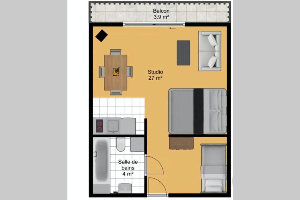 Le Relai S31 - Grand Et Lumineux Studio Avec Coin Montagne 4-6 Pers, Tout Equipe, Avec Wifi, A 30M Des Pistes Avec Un Grand Balcon, Draps Non Compris แซงต์-ฌ็อง-โดลป์ ภายนอก รูปภาพ